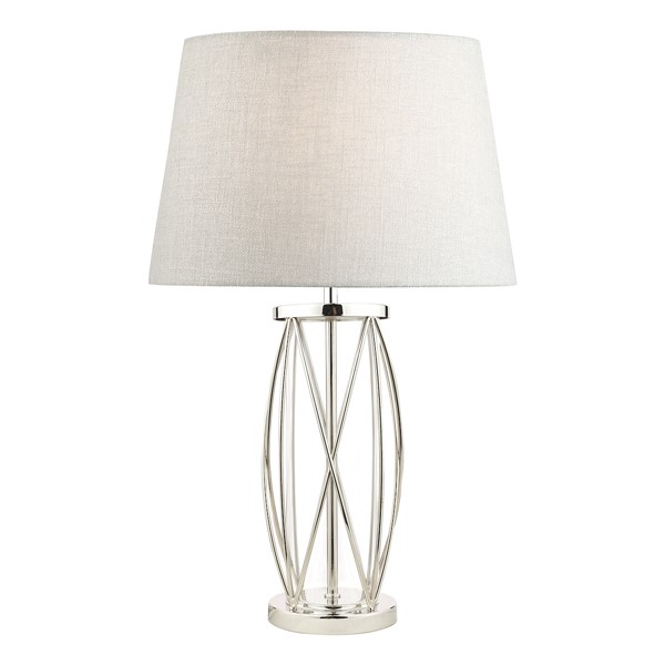 (image for) Laura Ashley Beckworth Small Table Lamp Polished Nickel Glass Base Only